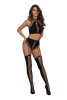 Bralette & Garter Panty Black