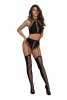 Bralette & Garter Panty Black