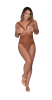 Caramel Kiss Cupless Teddy Caramel S/M