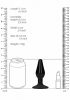 (Wd) Interchangeable Butt Plug Rounded Large Black