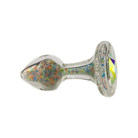 Sparkle Glow Plug With Crystal Base - 7 Colors (Color: Multi - Tooti Fruiti)