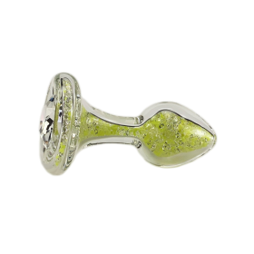 Sparkle Glow Plug With Crystal Base - 7 Colors (Color: Yellow - Citrus Sour)