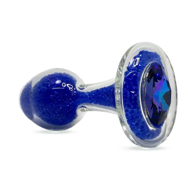 Sparkle Plug With Crystal Base - 7 Colors (Color: Blue)