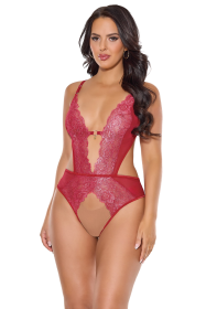 Fireside Crotchless Teddy (size: OS)