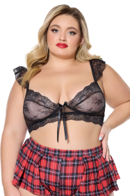 Bijou Bralette (Color: Red, size: OS)